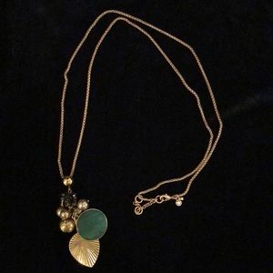 Ann Taylor Pleated Charm Pendant Necklace